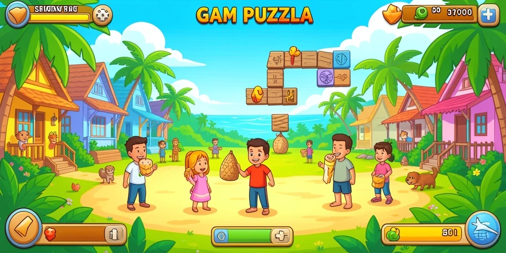 Level menantang dengan desain yang kreatif dan menarik.